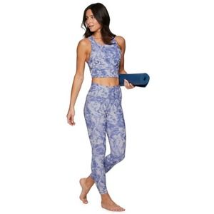 [B3] RBX Active Women's Tie Dye Crossover High Waist Super Soft 7/8 Ankle Leg